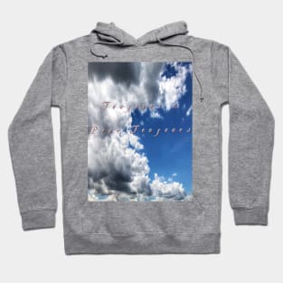 Scenic sky and clouds photography with French text Hoodie